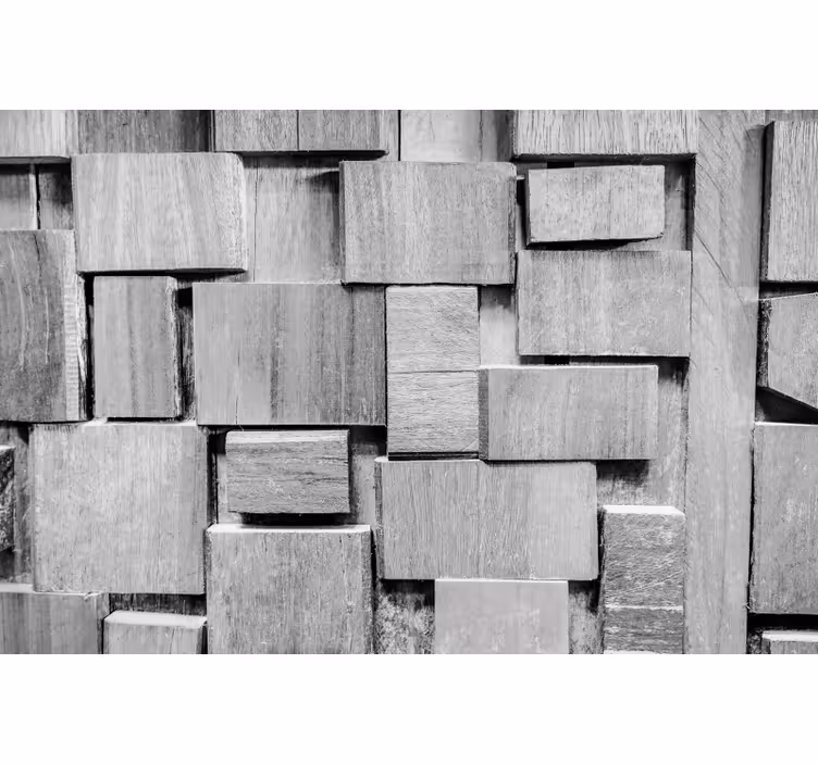 Store enrouleur gris texture 3d planche en bois foncé - TenStickers