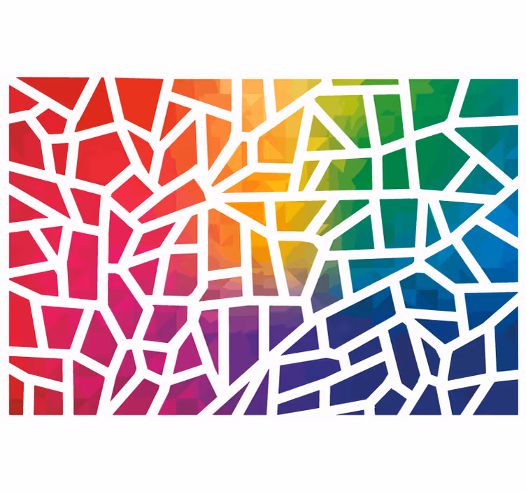 Store enrouleur bureaux mosaïque de couleurs - TenStickers