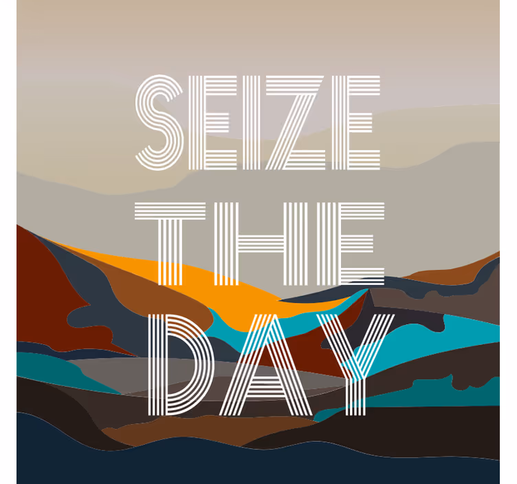 Store enrouleur bureaux saisissez le jour - TenStickers