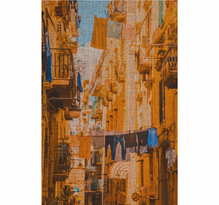 Store enrouleur bureaux étagère à linge à naples - TenStickers