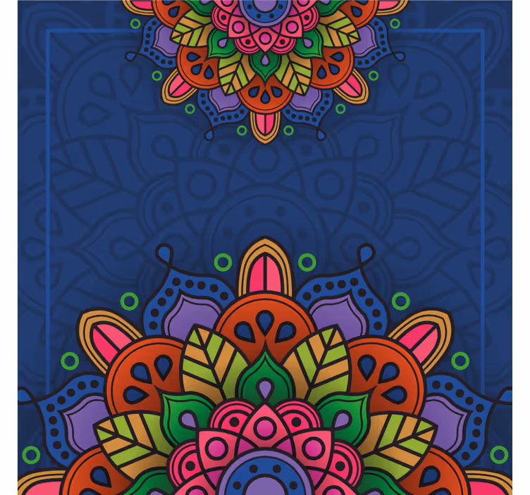 Store enrouleur bureaux dessin mandala - TenStickers