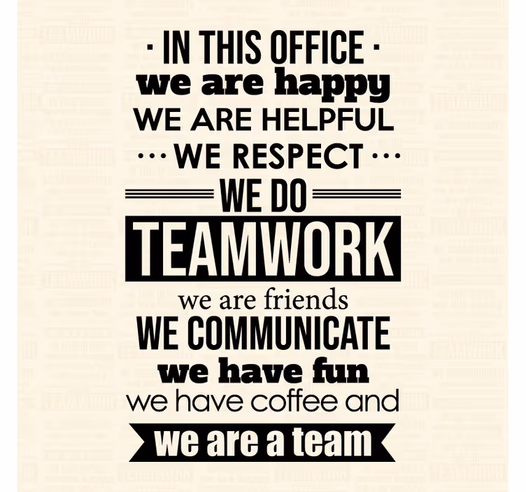Store enrouleur bureaux citations motivantes de travail - TenStickers