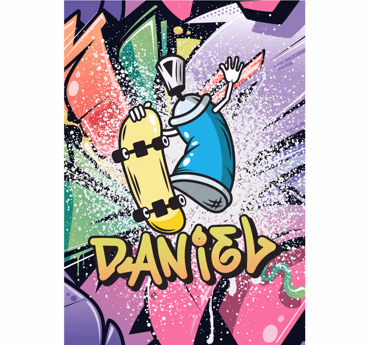 Store enrouleur chambre ado affiche grafitti personnalisée - TenStickers