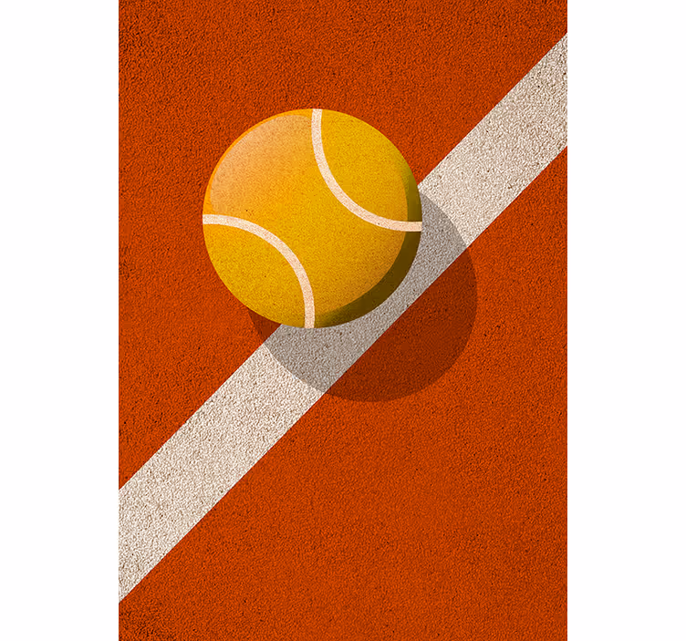 Store enrouleur chambre ado motif tennis - TenStickers