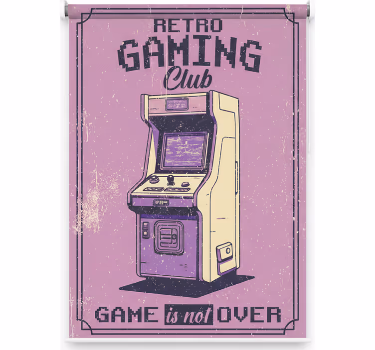 Store enrouleur chambre ado club de jeux rétro - TenStickers