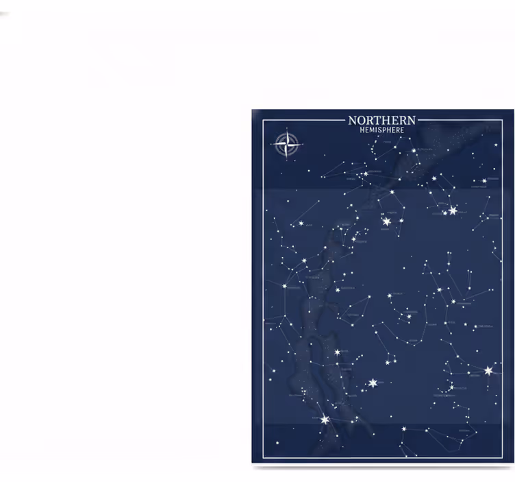 Store enrouleur chambre ado affiche constellations - TenStickers