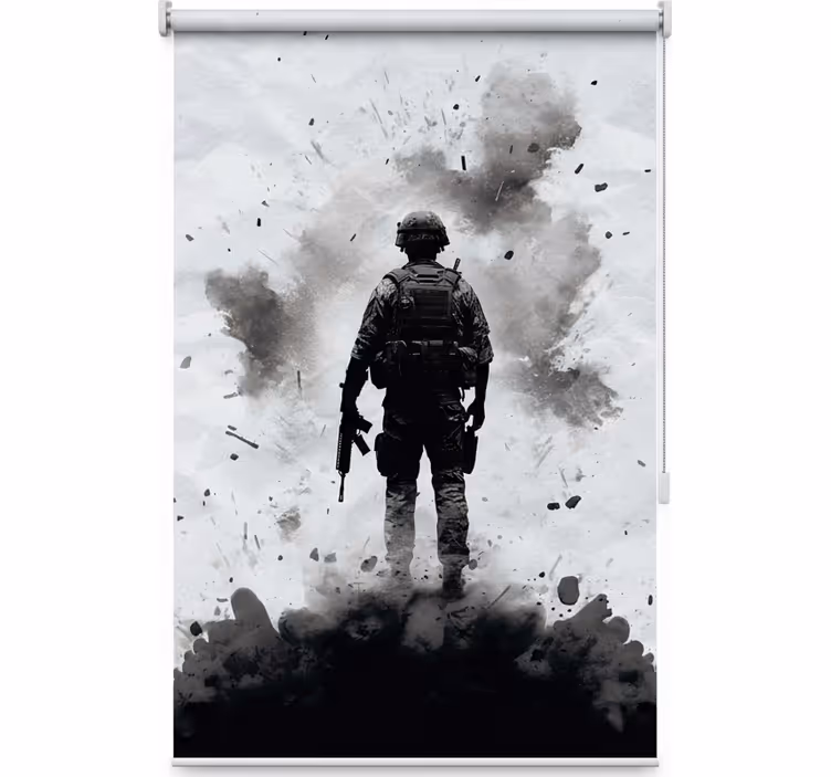 Store enrouleur chambre ado soldat de guerre - TenStickers