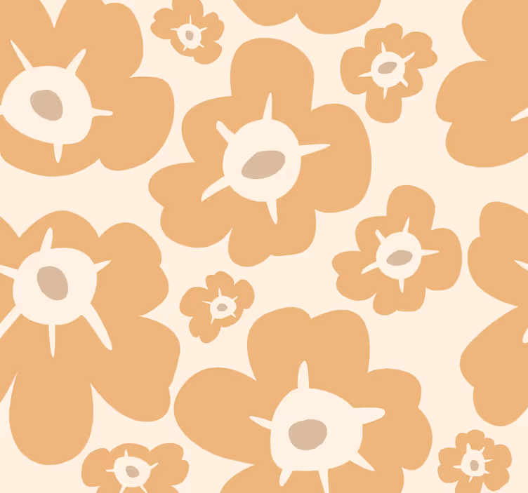 Store enrouleur chambre couple coquelicots beiges - TenStickers
