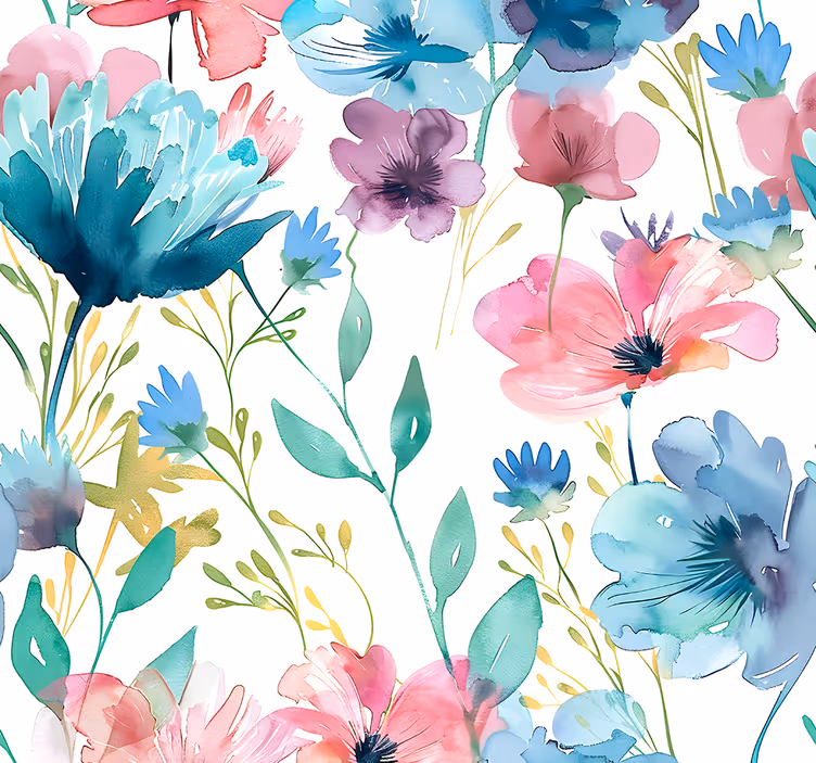Store enrouleur fleur fleurs sauvages d'été - TenStickers