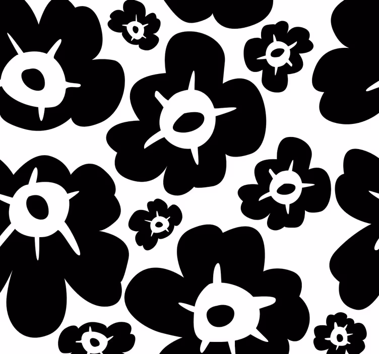 Store enrouleur chambre couple coquelicot noir - TenStickers