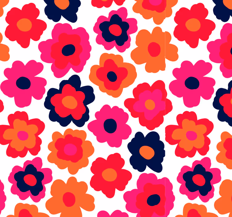 Store enrouleur fleur coquelicot rouge - TenStickers