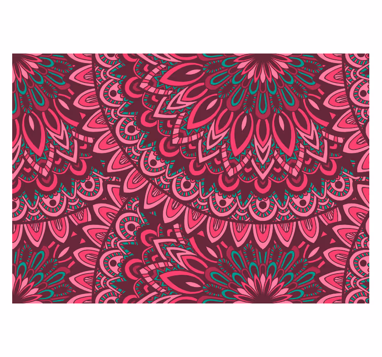 Store enrouleur motif zen mandala rose expressif - TenStickers