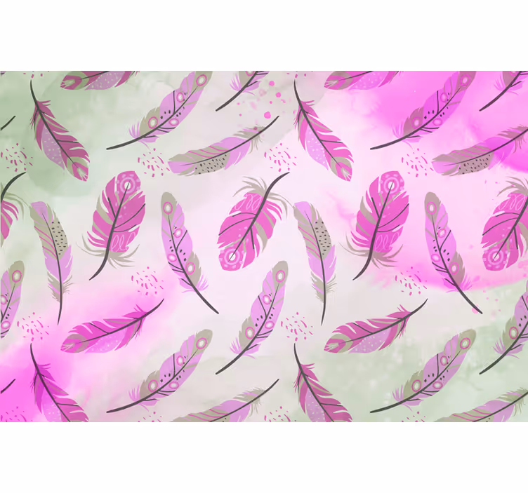 Store enrouleur motif zen plumes boho - TenStickers