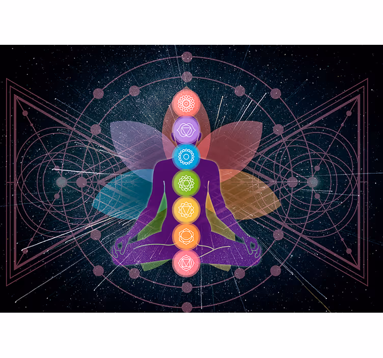 Store enrouleur motif zen chakras mystiques - TenStickers