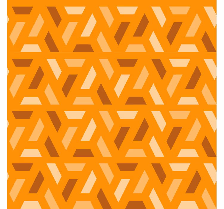 Store enrouleur orange géométrique moderne - TenStickers