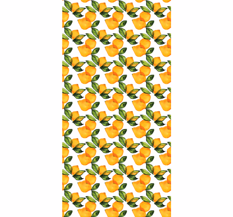 Store enrouleur orange style méditerranéen citron - TenStickers