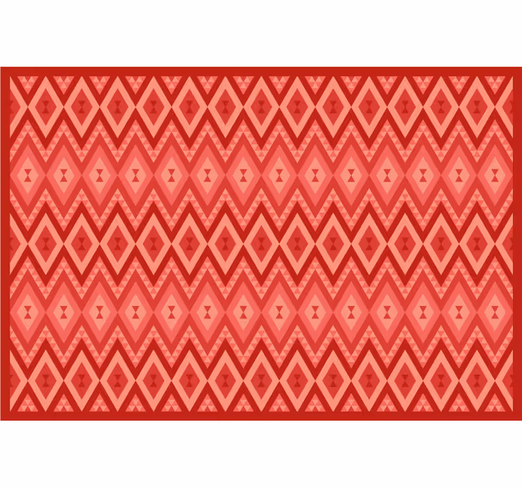 Store enrouleur rouge design vintage ethnique - TenStickers