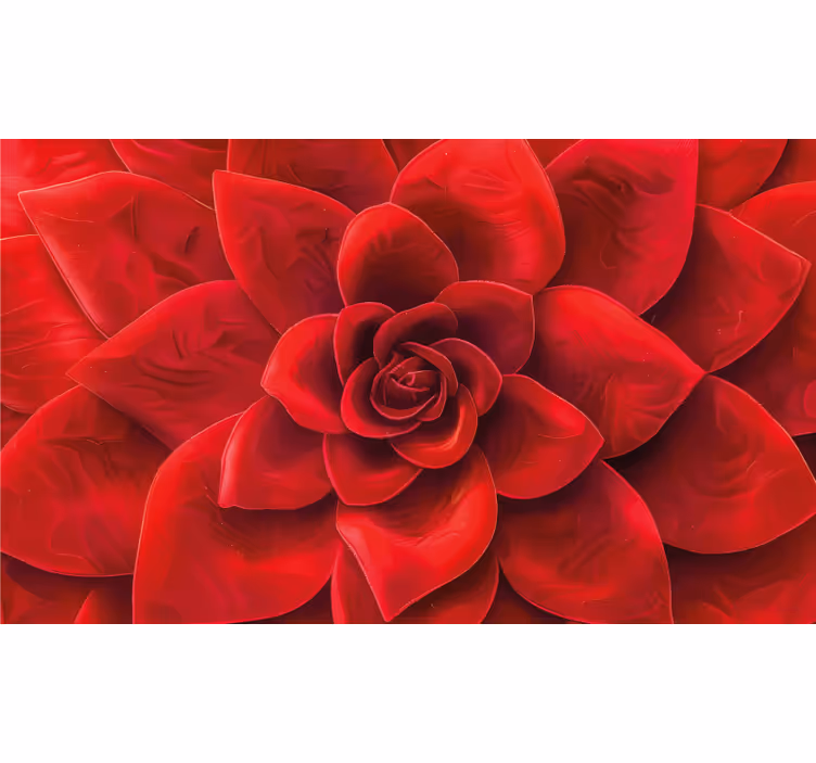 Store enrouleur rouge motif pétales de fleurs - TenStickers