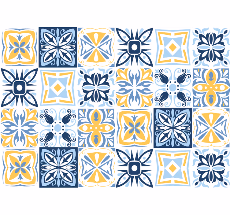 Store enrouleur extérieur motif imitation sud bleu - TenStickers