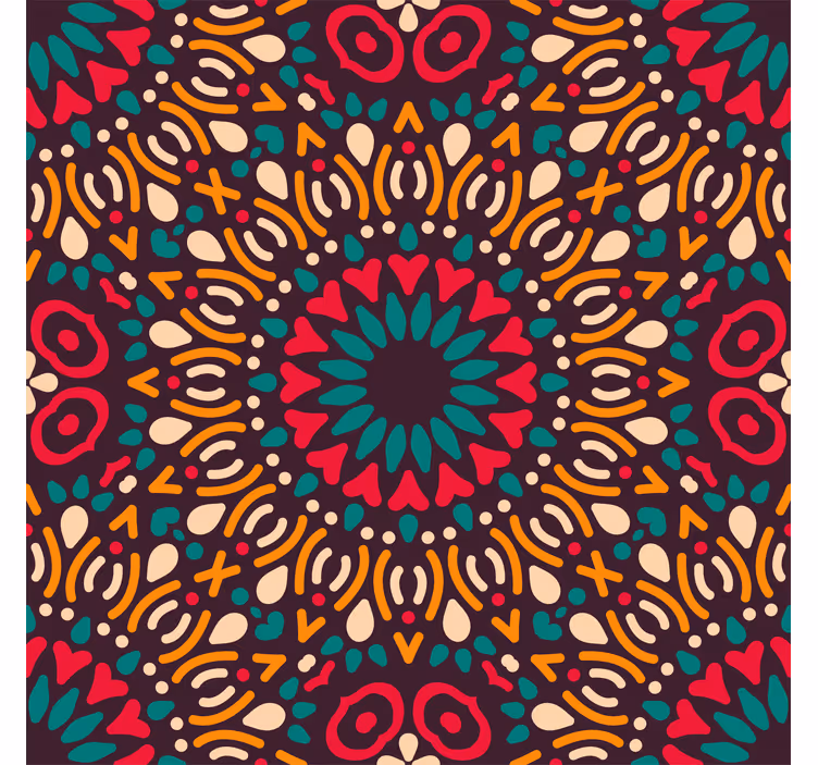 Store enrouleur extérieur mandala coloré - TenStickers