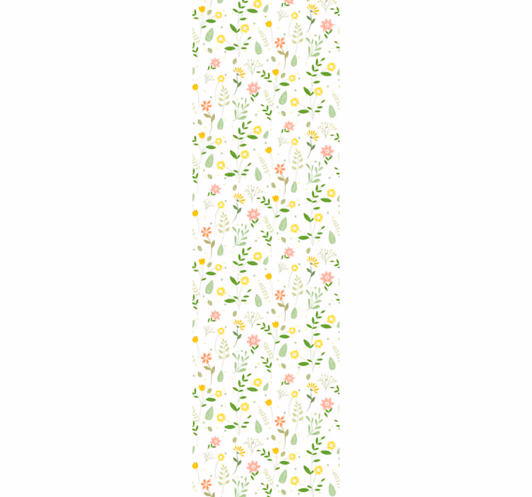 Store enrouleur extérieur design fleurs multicolores - TenStickers