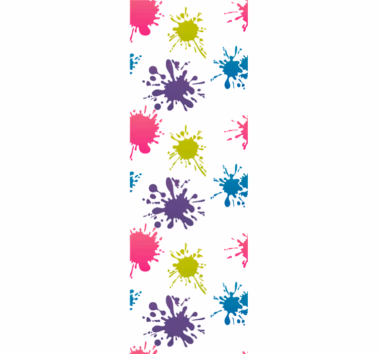 Store enrouleur chambre ado éclaboussures multicolores - TenStickers