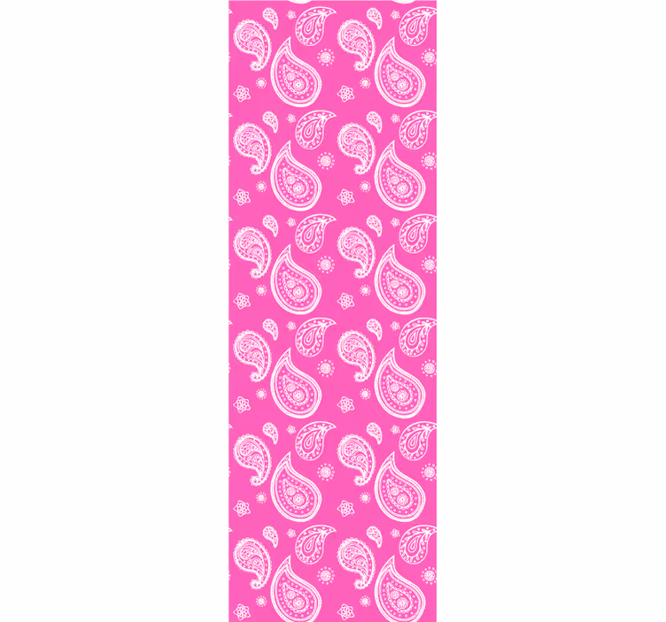 Store enrouleur chambre ado motifs cachemire rose intense - TenStickers