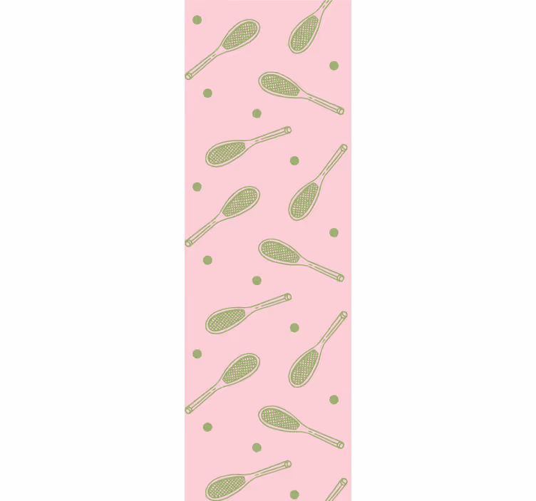 Store enrouleur chambre ado motif raquettes de tennis - TenStickers