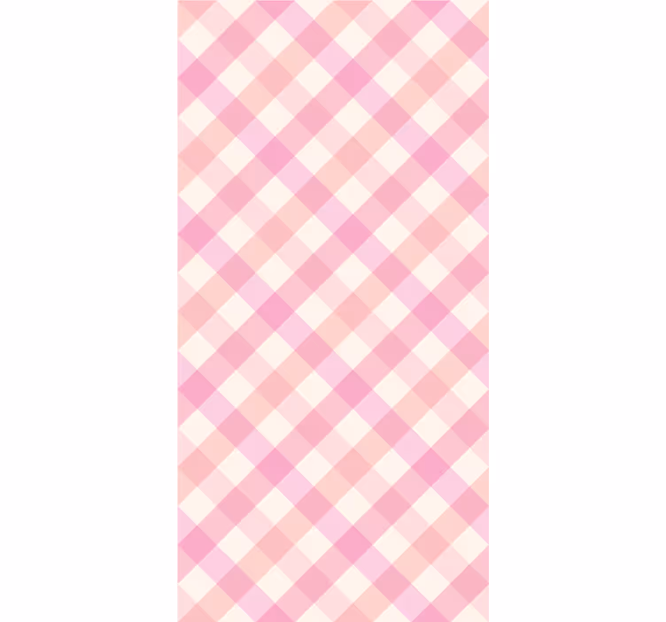 Store enrouleur chambre ado motif à carreaux roses - TenStickers