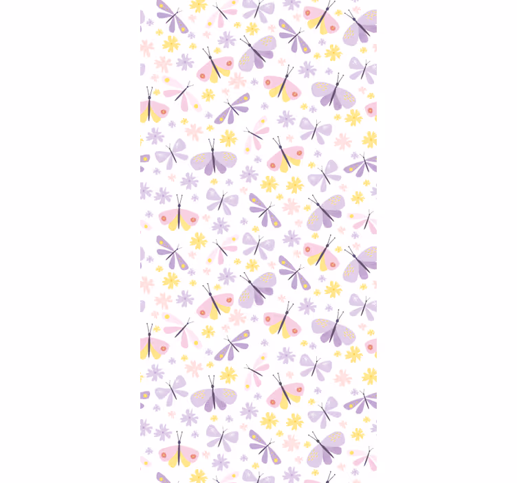 Store enrouleur chambre ado motif papillons violets - TenStickers