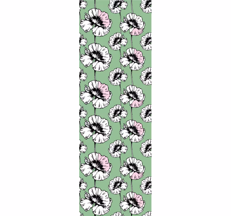 Store enrouleur chambre ado motif fleurs peintes - TenStickers