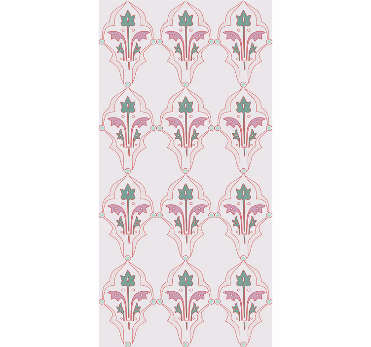 Store enrouleur classique design floral formalisé - TenStickers