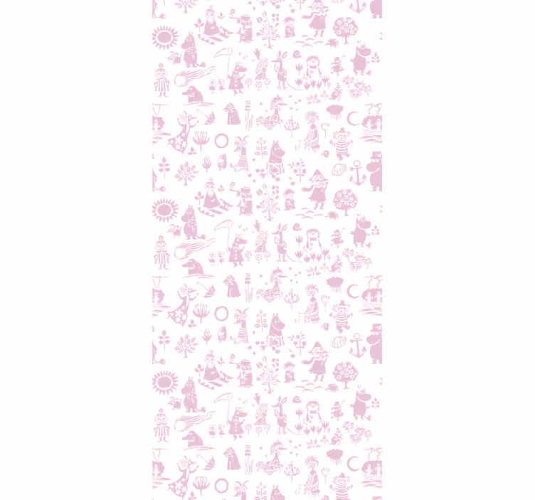 Store enrouleur chambre bébé moomin rose entier - TenStickers