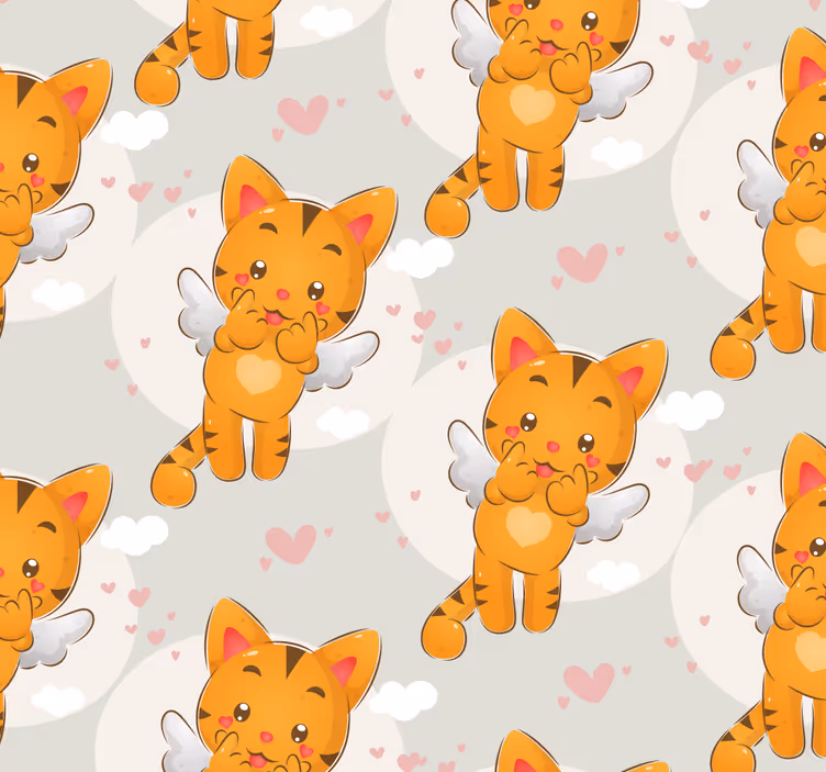 Store enrouleur chambre bébé avec des chatons mignons - TenStickers