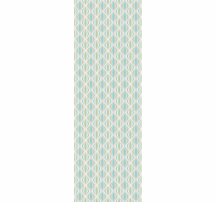 Store enrouleur couloir motif années 70 en couleurs claires - TenStickers