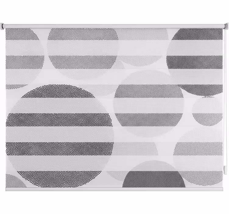 Store enrouleur salle de bain cercle lumineux - TenStickers