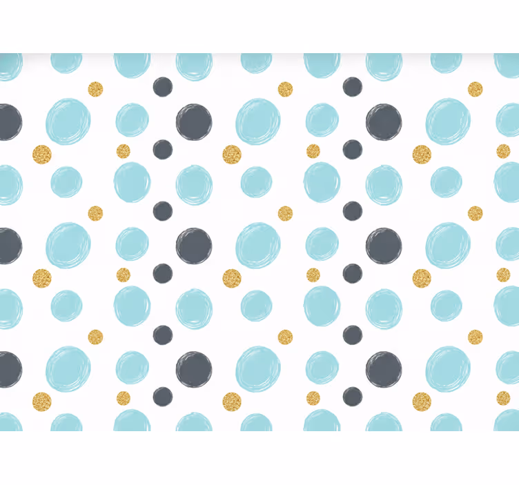 Store enrouleur salle de bain 110 cm cercles aquatiques - TenStickers