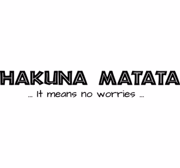 Store enrouleur série et film décoratif enfant hakuna matata - TenStickers