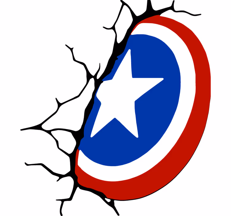 Store enrouleur super héros bouclier de captain america - TenStickers