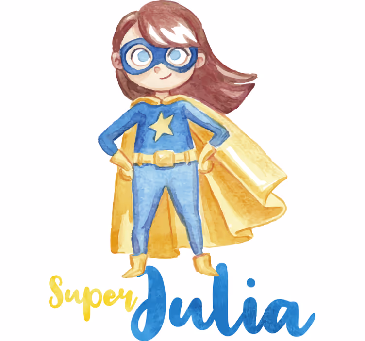 Store enrouleur super héro fille personnalisée - TenStickers