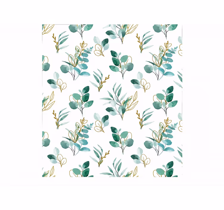 Store enrouleur vert motif de plantes à menthe - TenStickers