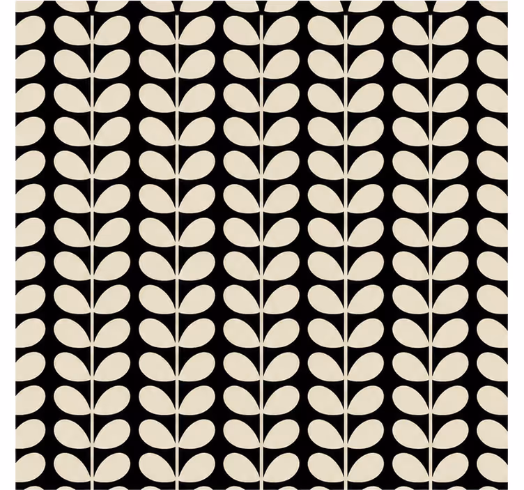 Store enrouleur noir motif tige solide - TenStickers