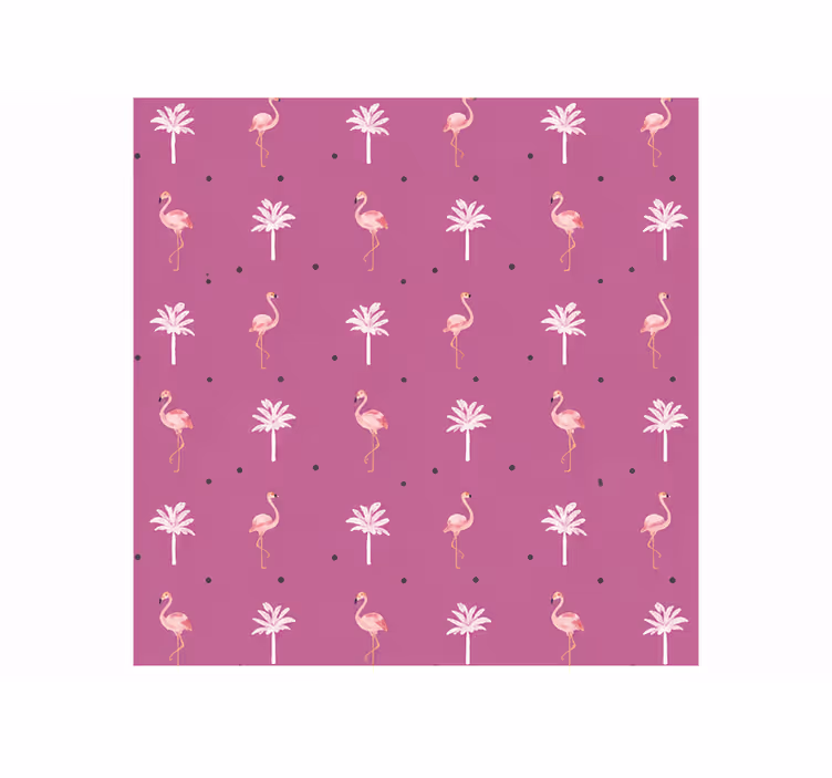 Store enrouleur rose motif flamant rose joyeux - TenStickers