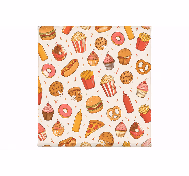 Store enrouleur cuisine motif de collations 300 - TenStickers