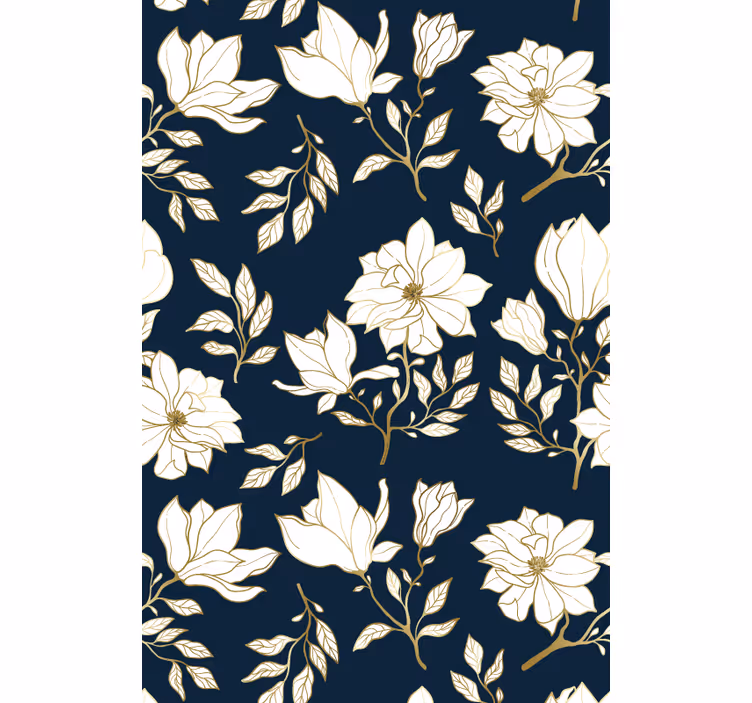 Store enrouleur fleur illustration botanique - TenStickers