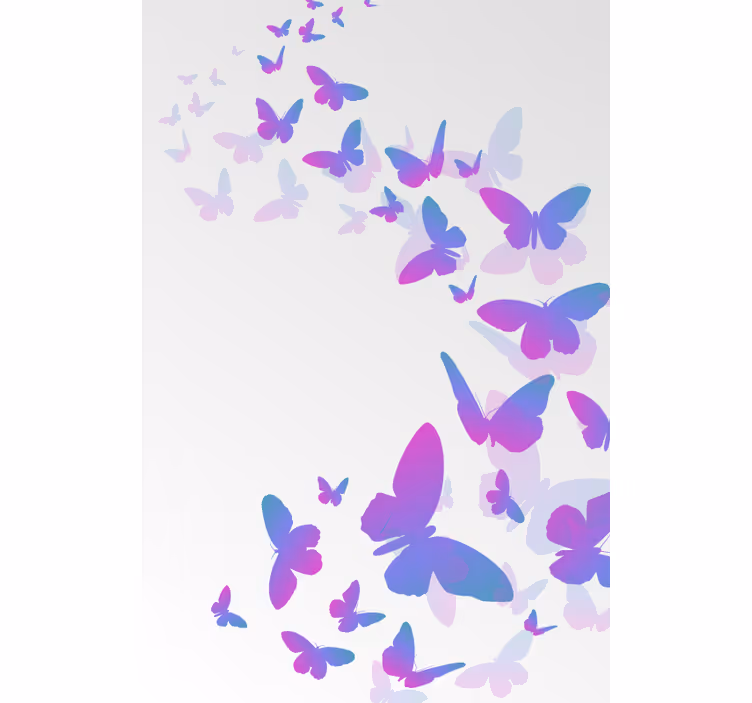 Store enrouleur papillon dégradé - TenStickers