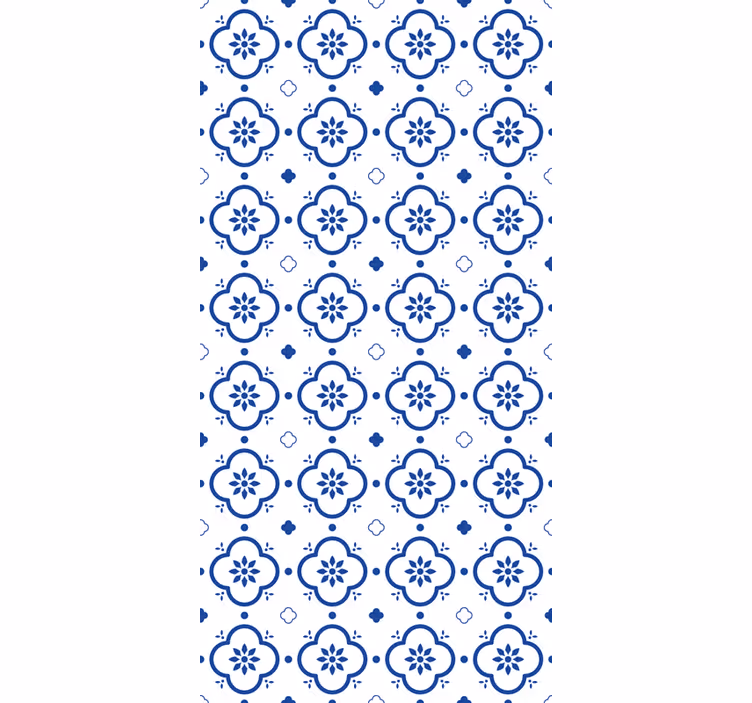 Stores textures et motifs Carreaux bleus - TenStickers