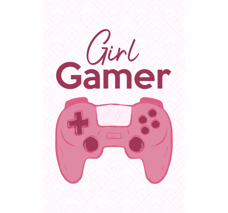 Store enrouleur geek contrôleur de fille - TenStickers