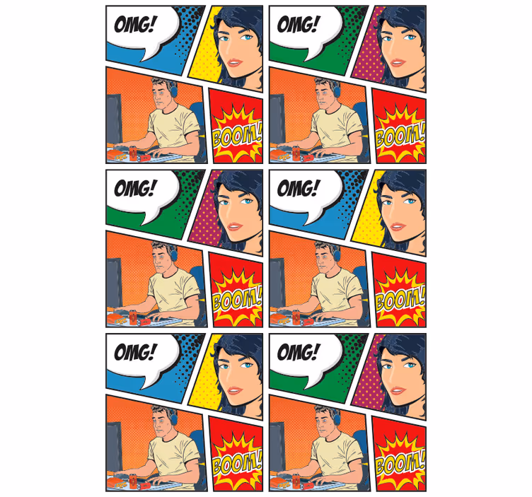 Store enrouleur gamer fun geek - TenStickers