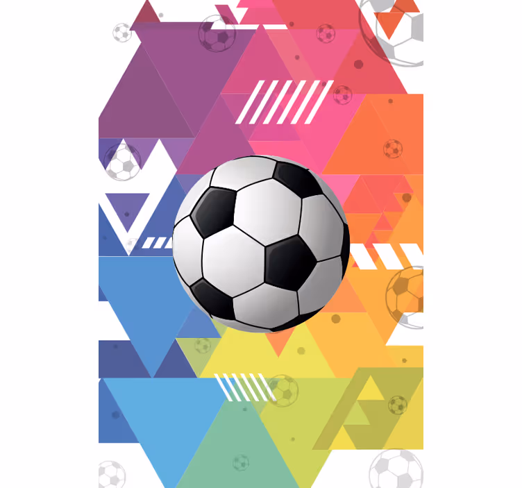 Stores plus de sport géométrique multicolore - TenStickers
